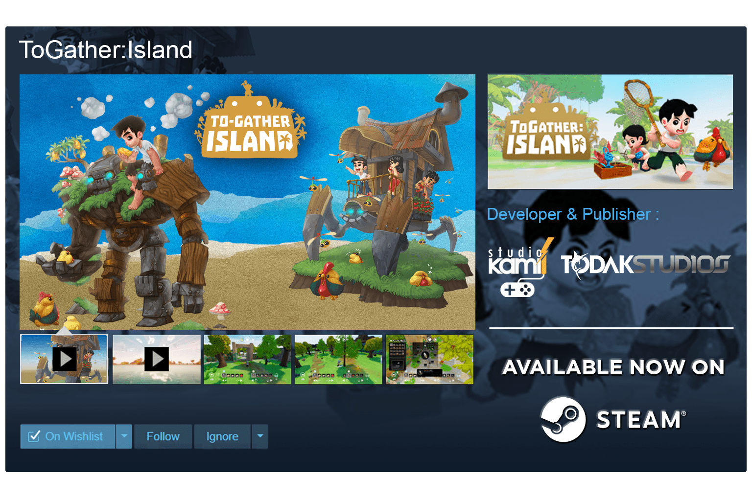 ToGather Island launched on Steam